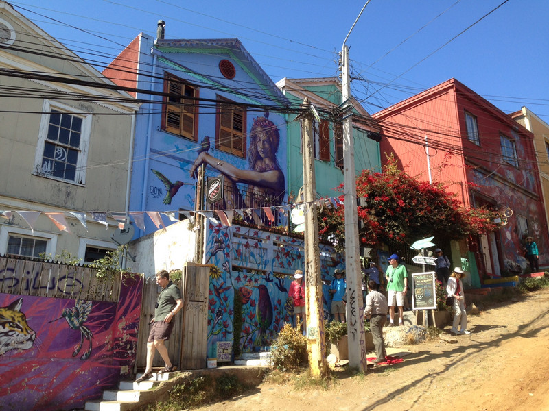 Colorful Houses of Valparaiso, Chile Feb 18