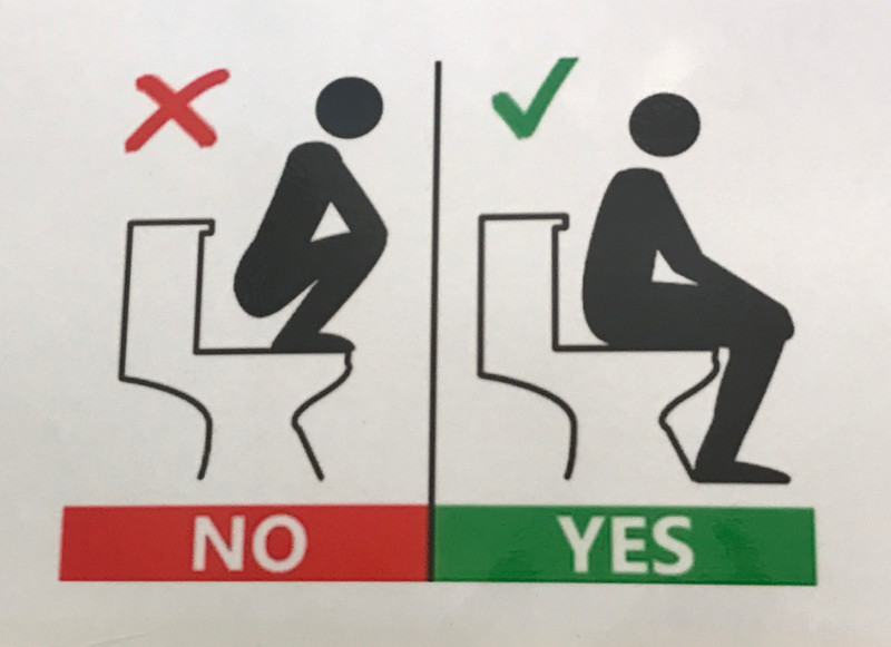 Bathroom sign for Asians in Australia Mar 17