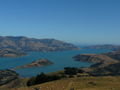 Banks peninsula, we sailed out into the Pacific, looped around the left bit up there
