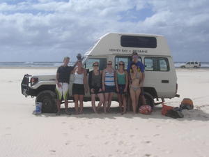 Our crew for 4 x 4 Self drive trip to Fraser Island