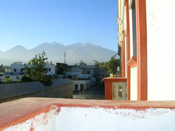 View from hostel balcony