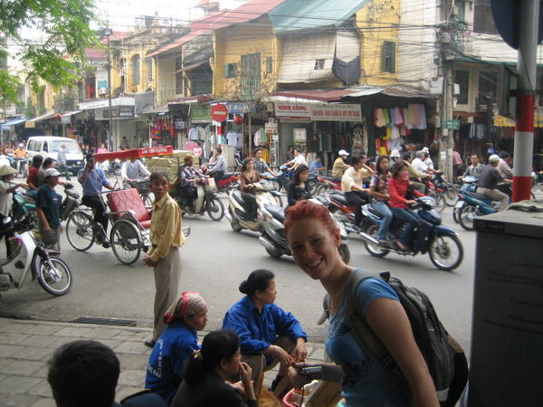 Jules on the streets of Hanoi