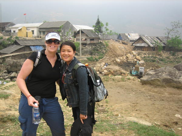 Sar and our tour guide in Sapa