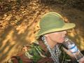 Typical soldier with his water bottle