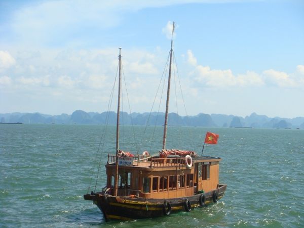Boat to Halong City