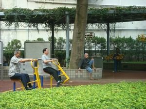 Working out - Wan Chai Park