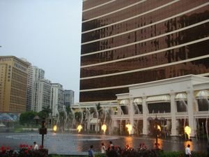 Fountain show outside the Wynn Casino - Macau