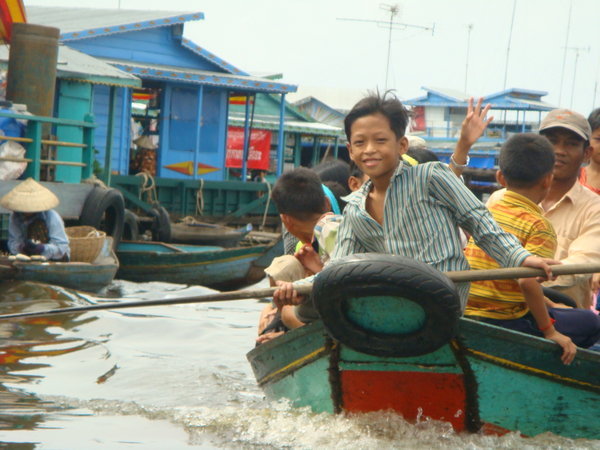 Locals in a boat