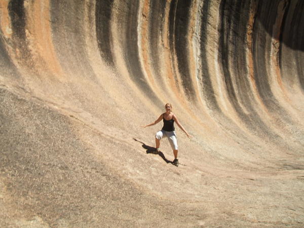 Me surfing wave rock