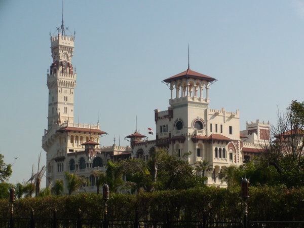 View of palace from gardens