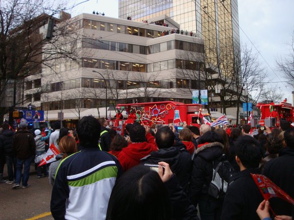 Coca Cola Truck Appears Blaring Vancouver 2010 Theme Song