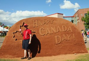 Canada Day Sand Sculpture