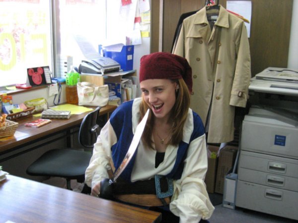 Dressed as Jack Sparrow