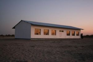 A2. Sunset over the finished school