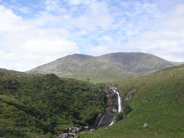 Mountains and Waterfall Along the West