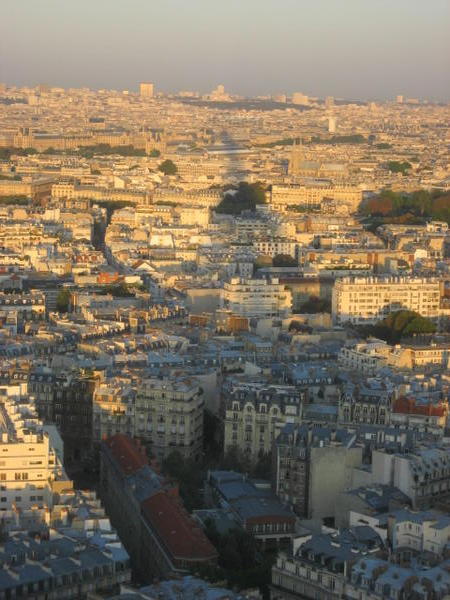The Eiffel Tower's Shawdow over Paris