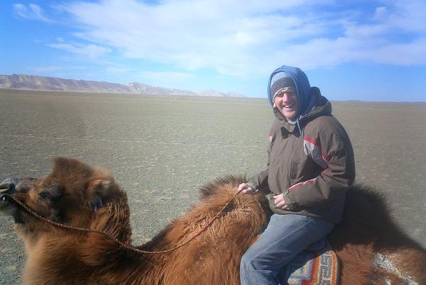 Joe on a camel