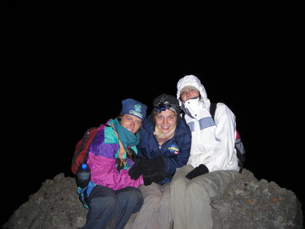 summit at 5:30 am- can you tell it was a little chilly?