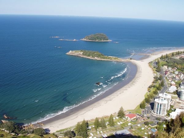 The view from Mt Maunganui 