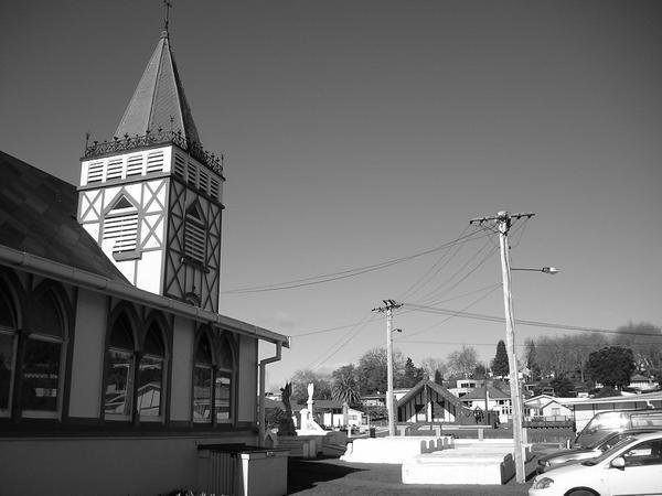 Maori Meetiing House and Church