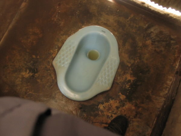 my first squat toilet