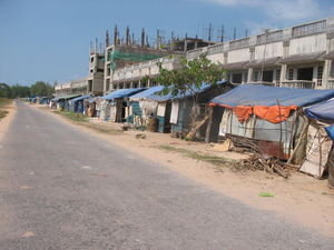Cambodian shanty town