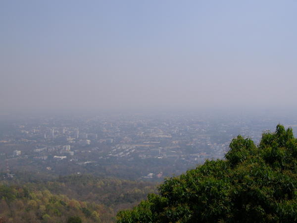 Smokey view of Chiang Mai