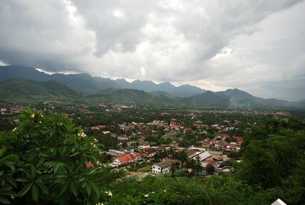 Overlooking Luang Prabang From The Phu Si Temple