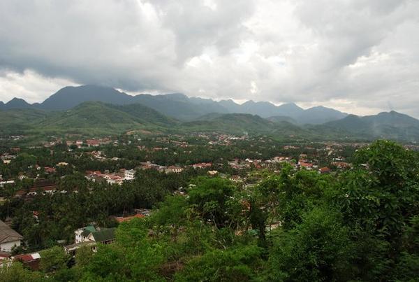 Overlooking Luang Prabang From The Phu Si Temple