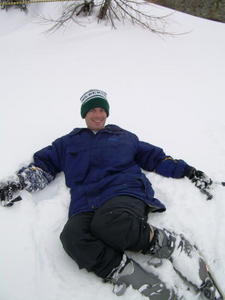 phil takes a break from the slopes