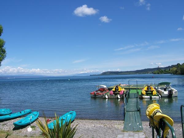 Kayaking at Lake taupo