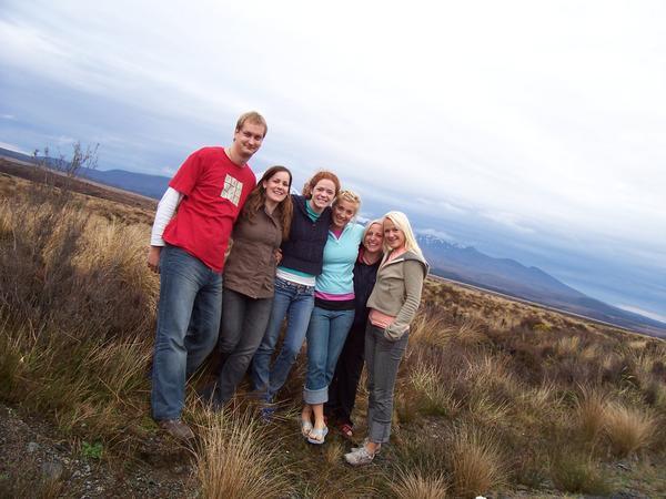The group near Mt. Ruapehu