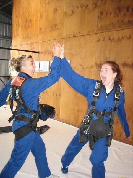 High Five for Sky Diving!