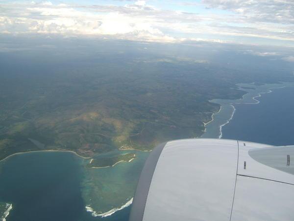 Flying into Fiji