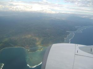 Flying into Fiji
