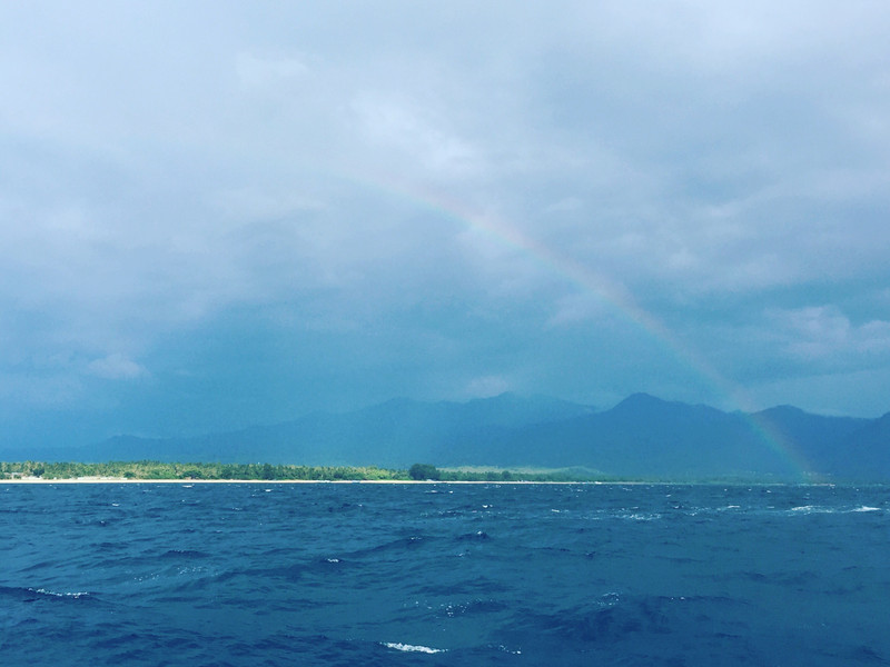 Rainbow over Lombok