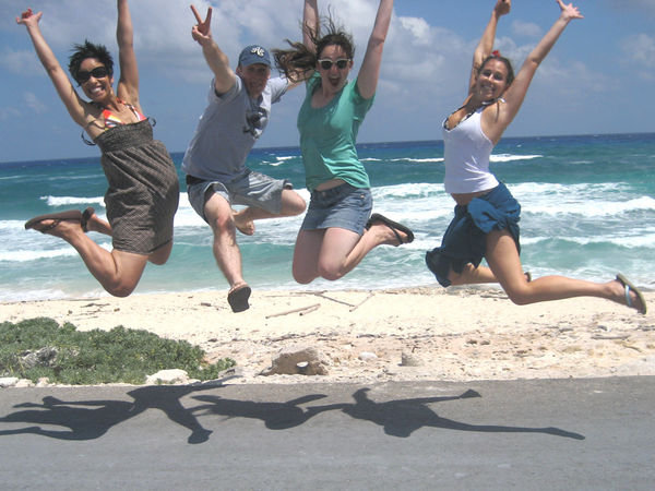 Best jumping shot ever - a few friends and I at the beach