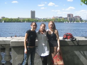 Becka, Lisa and I on the Esplanade
