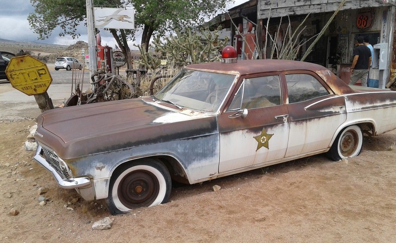 Police Car Stranded for the past 30 years