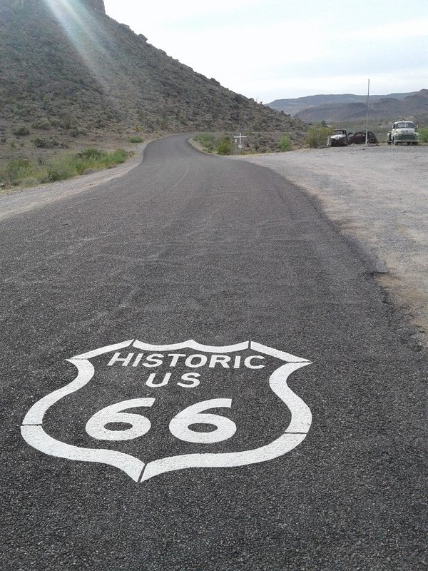 Route 66 at Cool Springs Az.