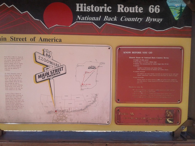 8 Mile marker on Route 66 IN ARIZONA