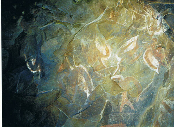 Cave paintings at Ana Kai Tangata