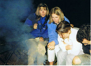 Sitting around the camp fire