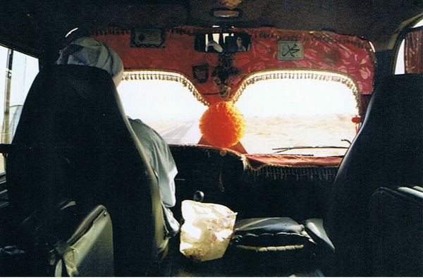 Inside of a minibus