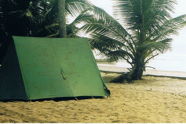 More beach front camping, outside Lome