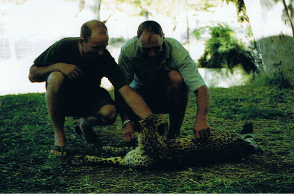 Colin at the Cheetah rescue / breeding centre