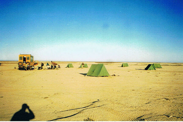 Camping on Namibias coast