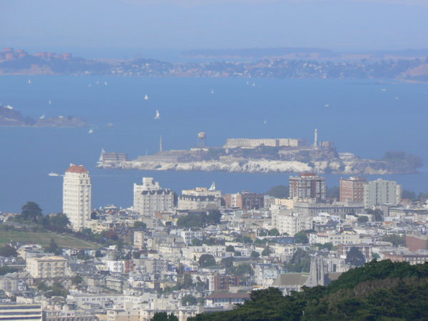Alcatraz and SF from Twin Peaks