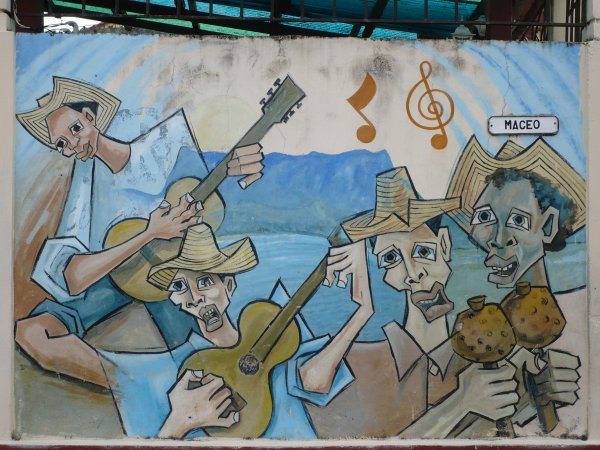 A fun mural in the main street