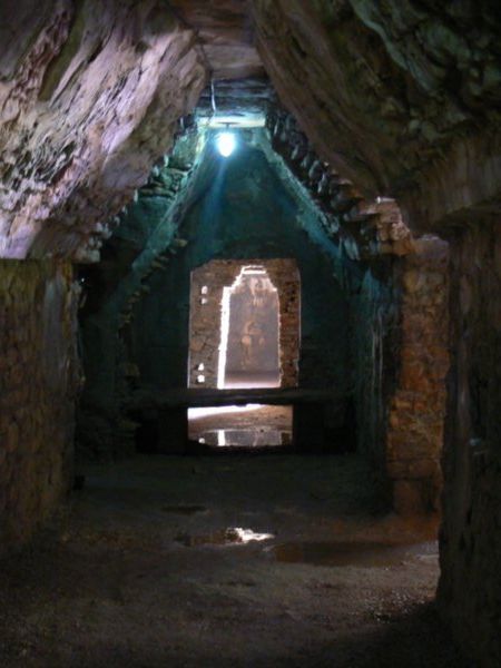 Another of the tunnels under the palace